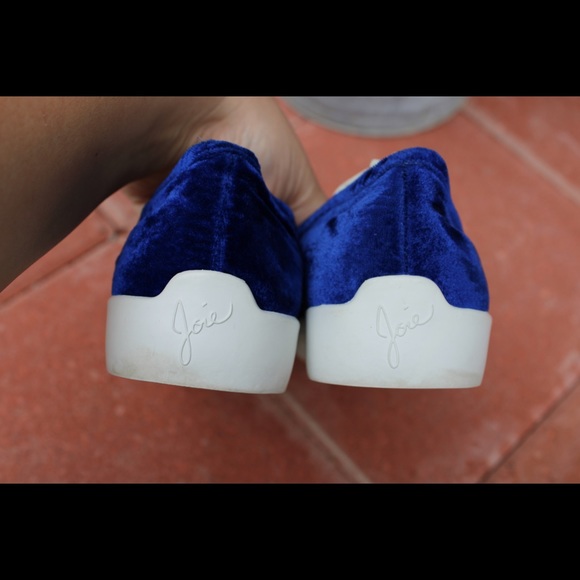 Joie Blue Velvet Slip on shoes - Picture 3 of 6